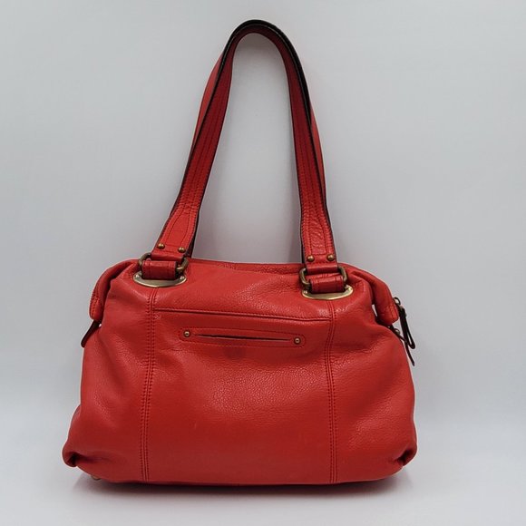 B. Makowsky Cherry Red Nantucket Satchel - Picture 4 of 15